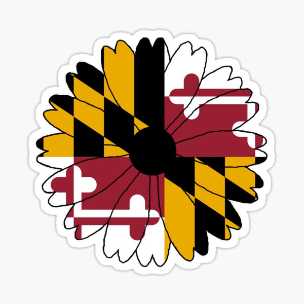 LPF USA Oval Baltimore Sticker (Maryland Flag City md Decal)