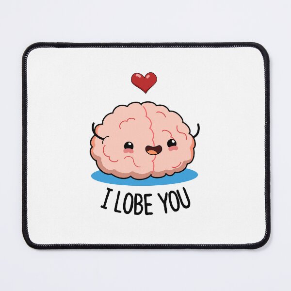 Item preview, I Lobe You Funny Brain Puns  designed and sold by punnybone.