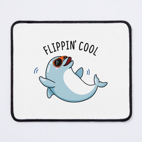 Item preview, Flippin Cool Funny Dolphin Puns designed and sold by punnybone.