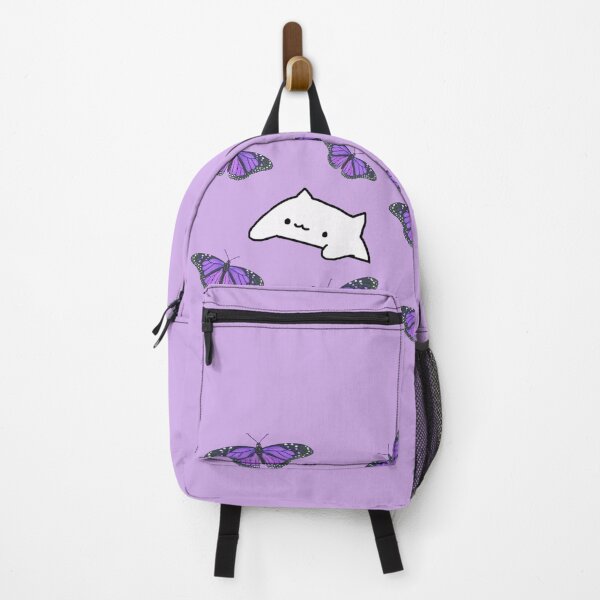 Item preview, Purple bongo cat and butterfly designed and sold by sunii-berry.