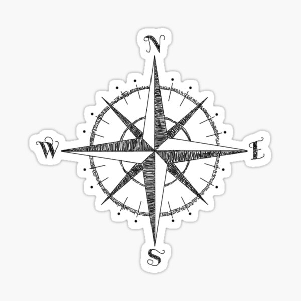 Compass Stickers | Redbubble