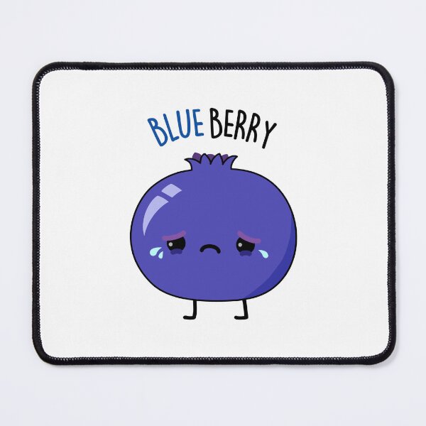 Item preview, Blue Berry Funny Fruit Puns designed and sold by punnybone.