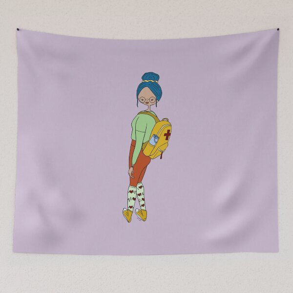 Item preview, Cute Girl With POTS (purple) designed and sold by misslovelymess.