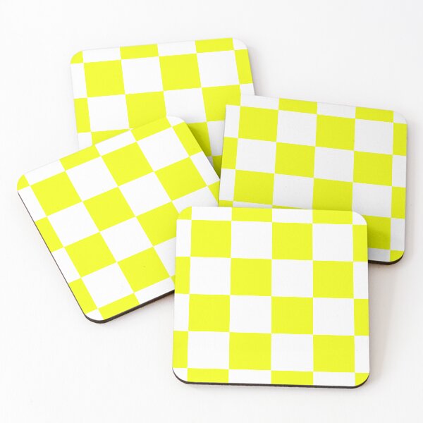 Item preview, Yellow Checkmate designed and sold by RetroCave.