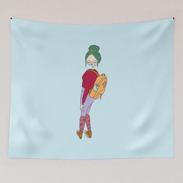 Item preview, Cute Girl With POTS (blue) designed and sold by misslovelymess.