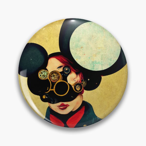 Item preview, Steampunk Captain wearing Mickey Ears designed and sold by aiartfuturist.