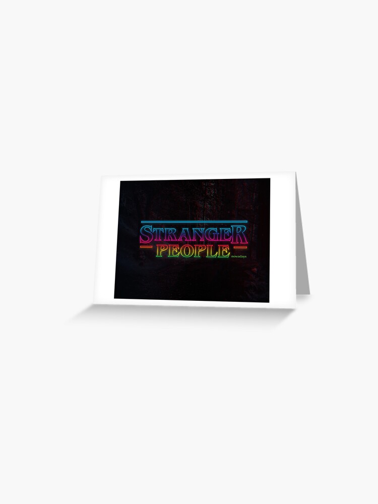 Stranger Things (people) Wallpaper Greeting Card for Sale by Zionatives