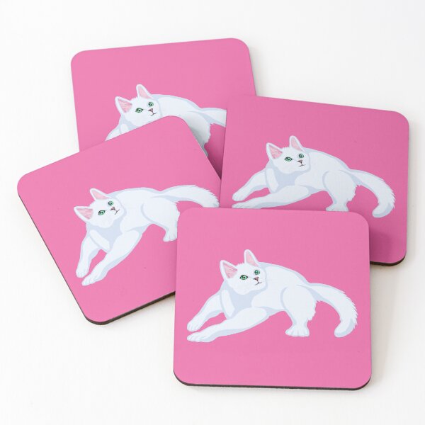 Item preview, Zooming White Kitten designed and sold by Deborah Camp.