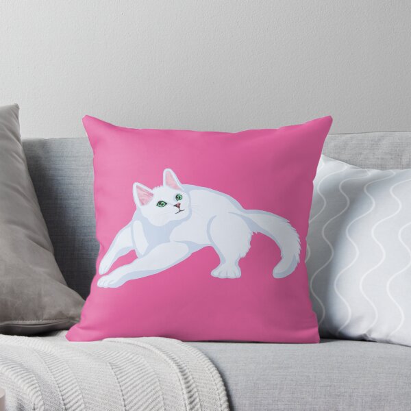 Item preview, Zooming White Kitten designed and sold by Deborah Camp.