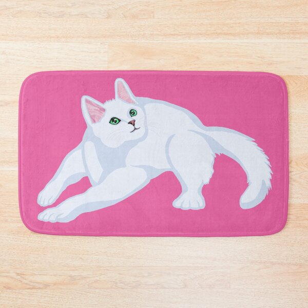Item preview, Zooming White Kitten designed and sold by Deborah Camp.