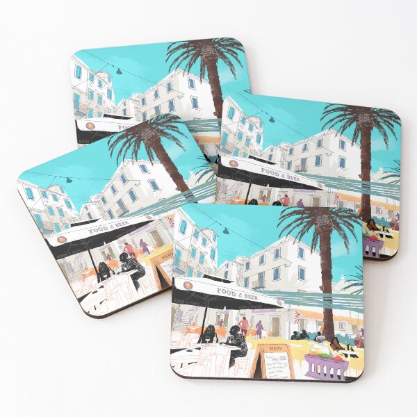 Item preview, Summer Ambience | Scenic Cityscape Illustration | Modern Art designed and sold by TosikArt.