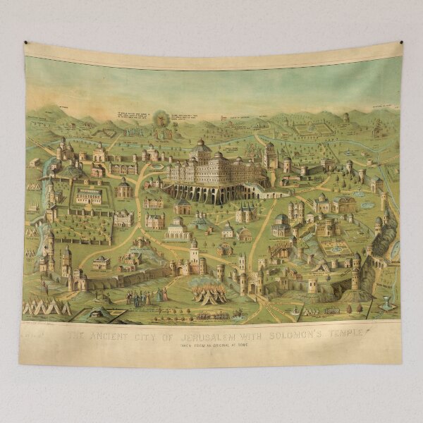 Item preview, The Ancient City of Jerusalem & Solomon's Temple designed and sold by allhistory.