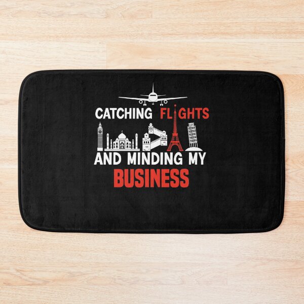 Item preview, Catching flights and Minding My business, Funny Traveling designed and sold by Aimyashoppy.