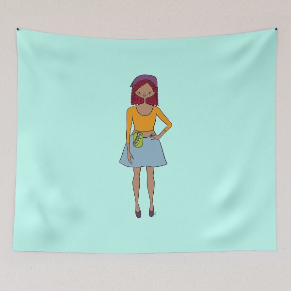 Item preview, Cute Girl With Ostomy (blue) designed and sold by misslovelymess.