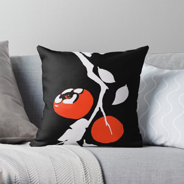 Asian Persimmon Throw Pillow
