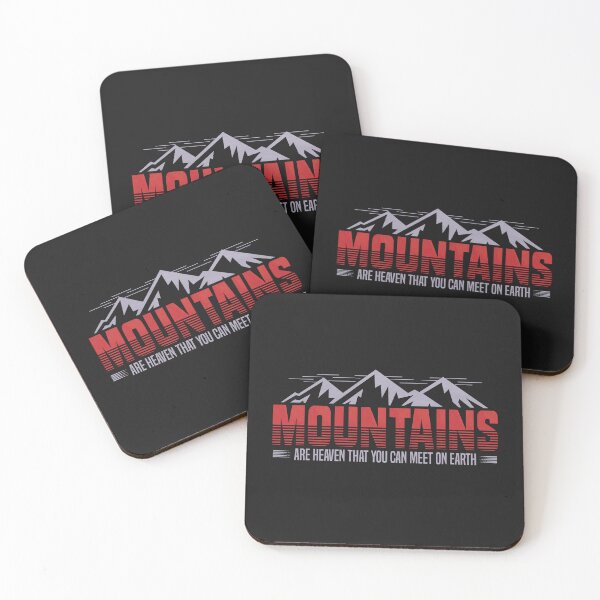 Item preview, Mountains are heaven that you can meet on Earth. - Funny Quote designed and sold by VichallanStudio.