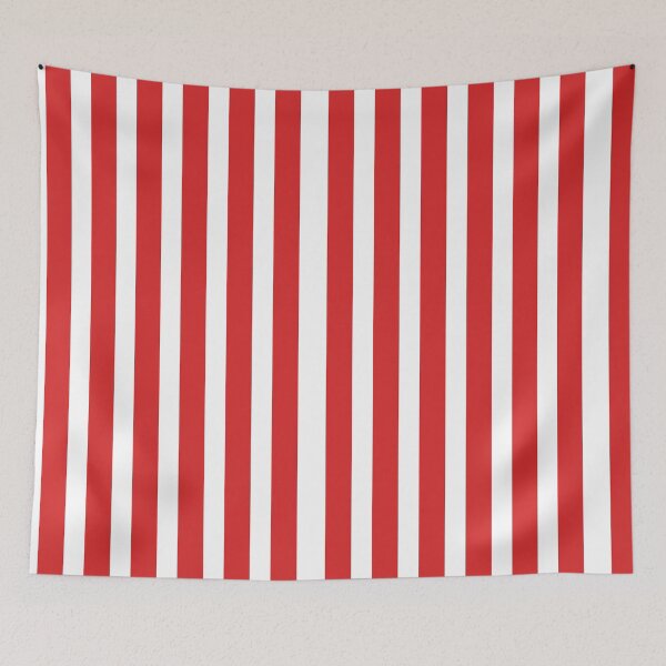 Item preview, Thin Red Pinstripe Pattern, Red Vertical Stripes designed and sold by antevasinart.
