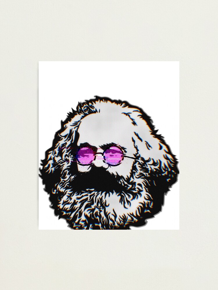 "Aesthetic Karl Marx- Retro Vintage Communist Aesthetic Vaporwave