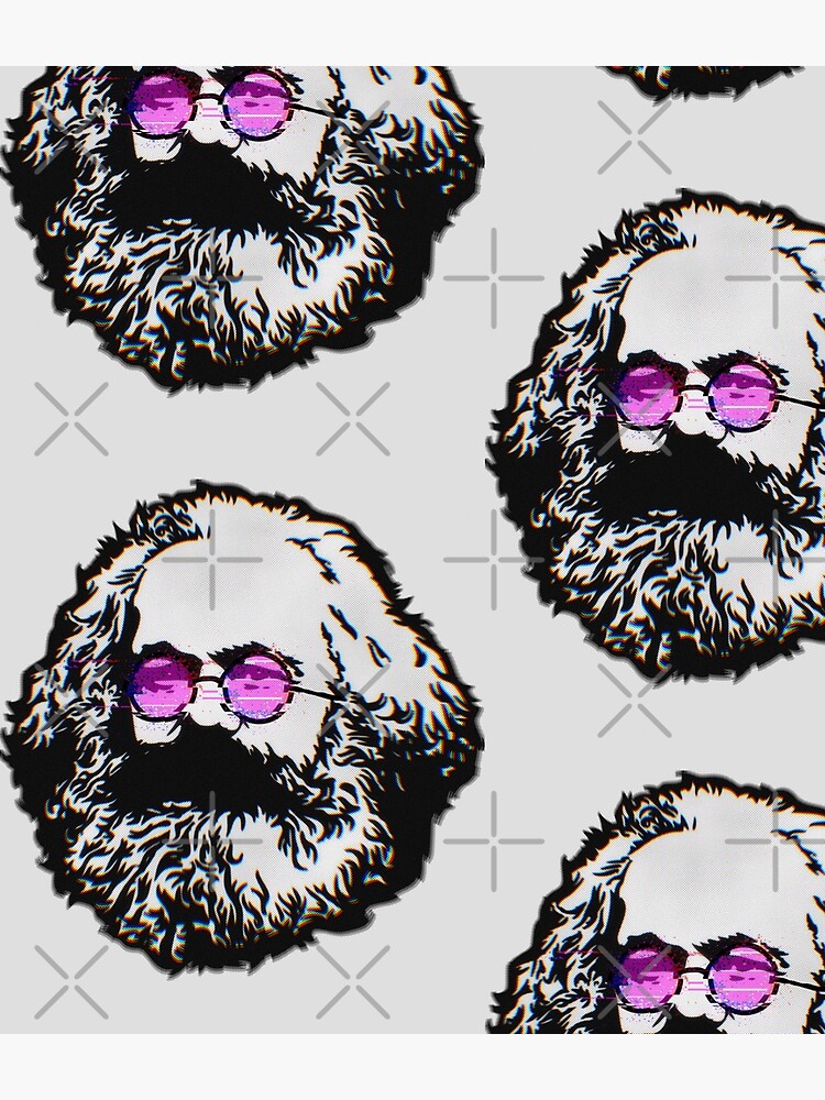 "Aesthetic Karl Marx- Retro Vintage Communist Aesthetic Vaporwave