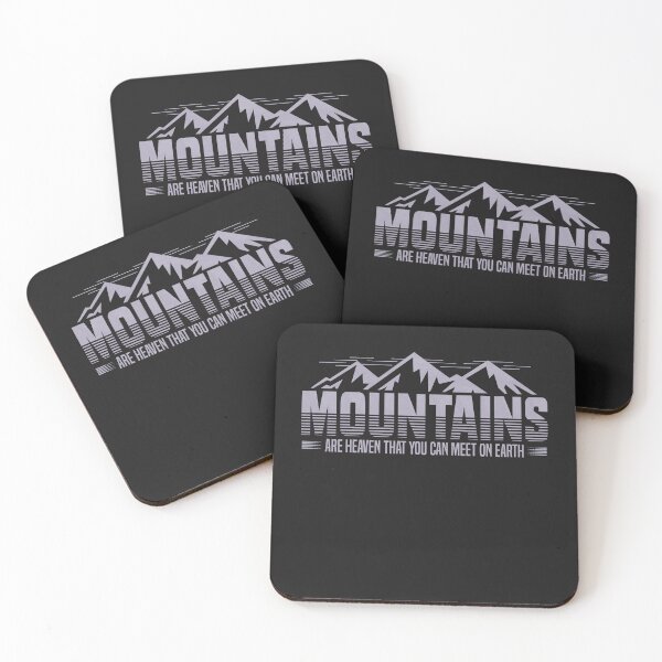 Item preview, Mountains are heaven that you can meet on Earth. - Funny Quote designed and sold by VichallanStudio.