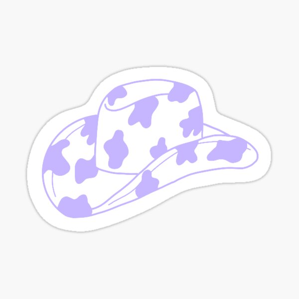 Item preview, purple cowboy cow print hat designed and sold by sarahweis1.