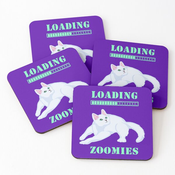 Item preview, Loading Zoomies White Kitten designed and sold by Deborah Camp.
