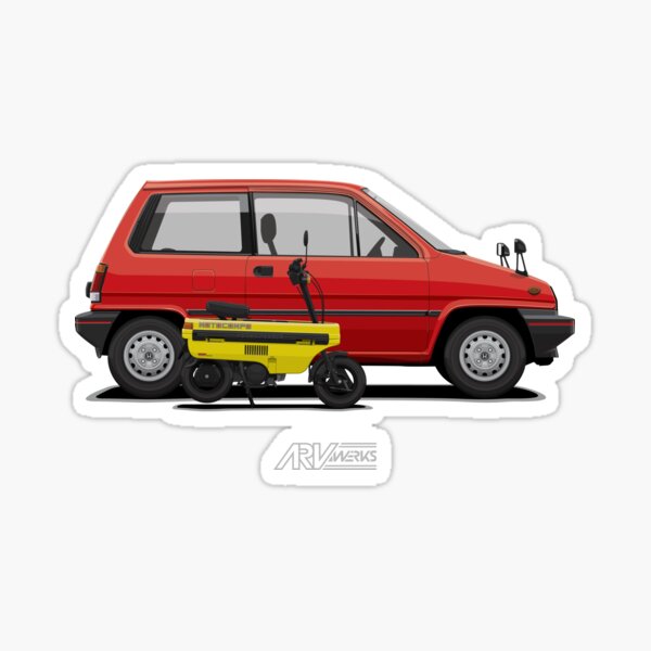 City R & Motocompo Sticker