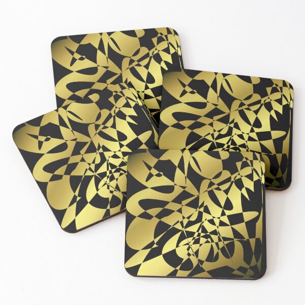 Item preview, Golden Abstract painting designed and sold by CryptoEnths.