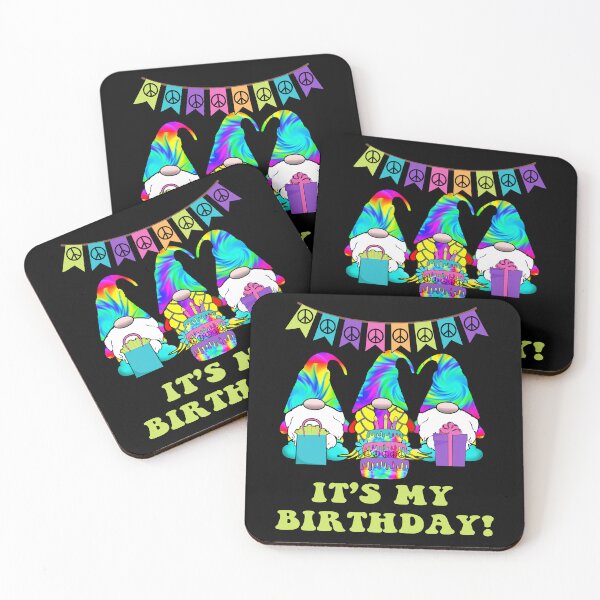 Item preview, Hippie Birthday Gnomes 3 Nordic Gnomes Birthday Cake  designed and sold by funnytshirtemp.
