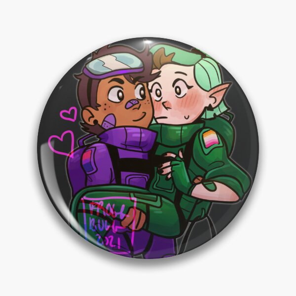 Item preview, Luz and Amity (Lumity) Among Us designed and sold by FroggBugg.