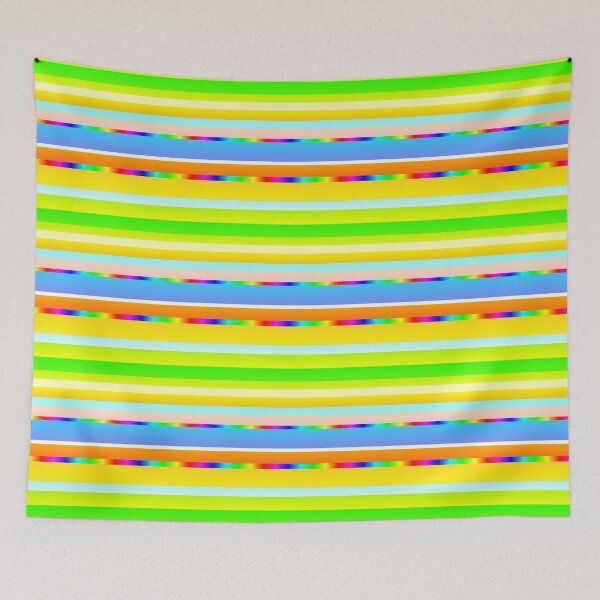 Item preview, Vibrant color palette stripes | multicolored horizontal stripes designed and sold by lausn.