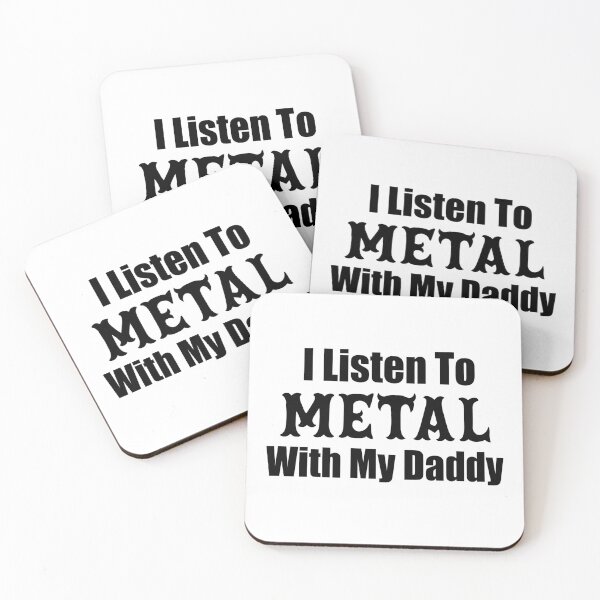 Item preview, I Listen To Metal With My Daddy, Heavy Metal Dad, Newborn Baby rocker, Mini Metalhead, Heavy Metal Hard Rock, Funny Metal Love Gifts For Babies designed and sold by PRINTED ..
