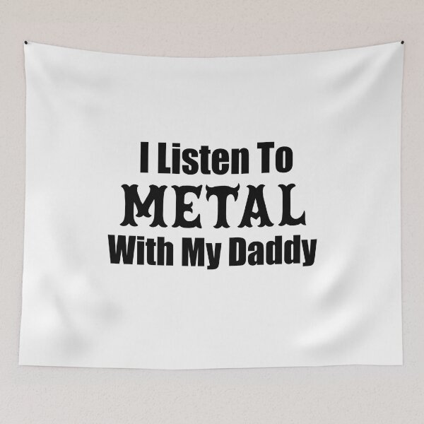 Item preview, I Listen To Metal With My Daddy, Heavy Metal Dad, Newborn Baby rocker, Mini Metalhead, Heavy Metal Hard Rock, Funny Metal Love Gifts For Babies designed and sold by PRINTED ..