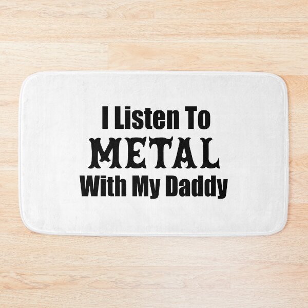 Item preview, I Listen To Metal With My Daddy, Heavy Metal Dad, Newborn Baby rocker, Mini Metalhead, Heavy Metal Hard Rock, Funny Metal Love Gifts For Babies designed and sold by PRINTED ..