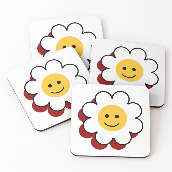 Item preview, red and gold minimalist flower designed and sold by cottagecorococo.