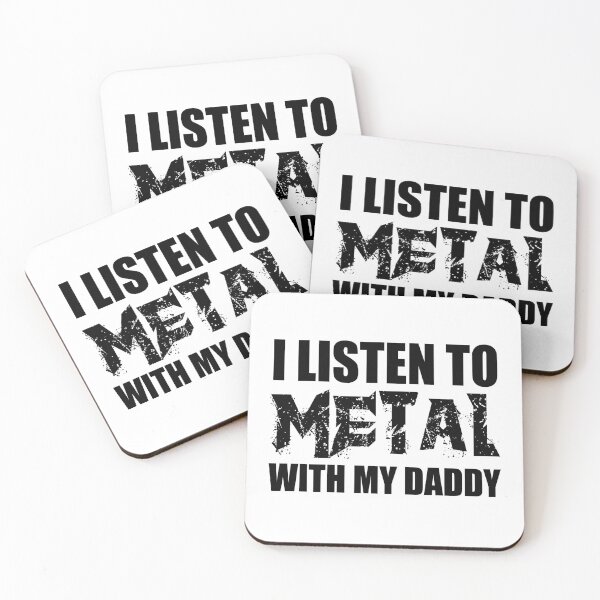 Item preview, I Listen To Metal With My Daddy, Heavy Metal Dad, Newborn Baby rocker, Mini Metalhead, Heavy Metal Hard Rock, Funny Metal Love Gifts For Babies designed and sold by PRINTED ..
