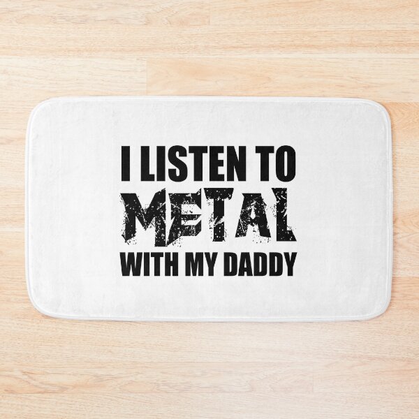Item preview, I Listen To Metal With My Daddy, Heavy Metal Dad, Newborn Baby rocker, Mini Metalhead, Heavy Metal Hard Rock, Funny Metal Love Gifts For Babies designed and sold by PRINTED ..