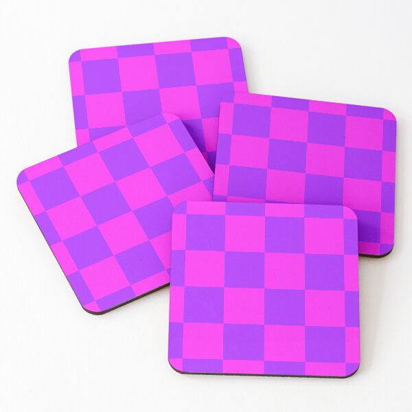 Item preview, Pink & Purple Checkmate designed and sold by RetroCave.