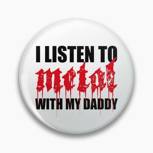 Item preview, I Listen To Metal With My Daddy, Heavy Metal Dad, Newborn Baby rocker, Mini Metalhead, Heavy Metal Hard Rock, Funny Metal Love Gifts For Babies designed and sold by PRINTED ..