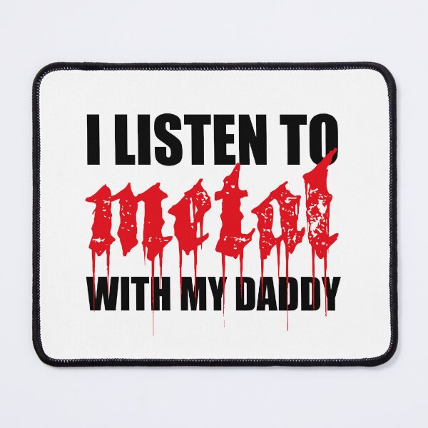 Item preview, I Listen To Metal With My Daddy, Heavy Metal Dad, Newborn Baby rocker, Mini Metalhead, Heavy Metal Hard Rock, Funny Metal Love Gifts For Babies designed and sold by PRINTED ..