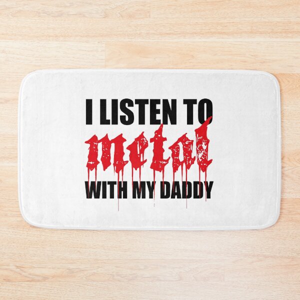 Item preview, I Listen To Metal With My Daddy, Heavy Metal Dad, Newborn Baby rocker, Mini Metalhead, Heavy Metal Hard Rock, Funny Metal Love Gifts For Babies designed and sold by PRINTED ..