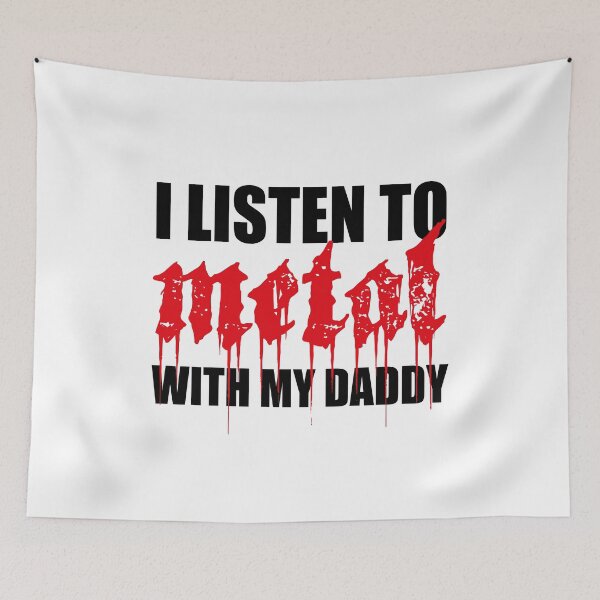 Item preview, I Listen To Metal With My Daddy, Heavy Metal Dad, Newborn Baby rocker, Mini Metalhead, Heavy Metal Hard Rock, Funny Metal Love Gifts For Babies designed and sold by PRINTED ..