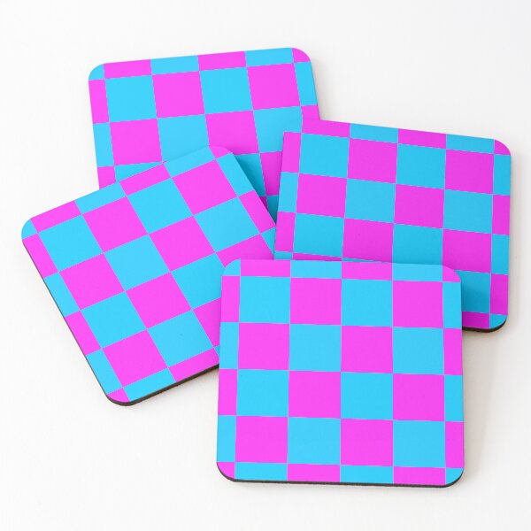 Item preview, Pink & Turquoise Checkmate designed and sold by RetroCave.