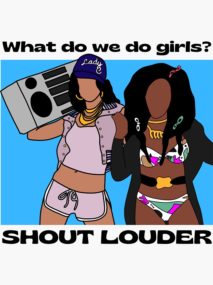 "Xtina & Kim Can't Hold Us Down Shout Louder" Sticker for Sale by