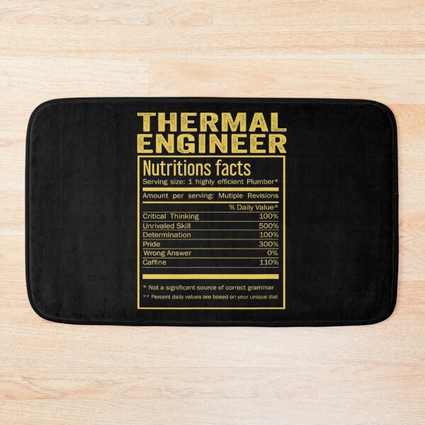 Item preview, Cool Thermal engineer Funny Nutrition Facts Mens Womens Christmas Fathers Days Gift, Thermal engineer Nutrition Facts designed and sold by xlnv.