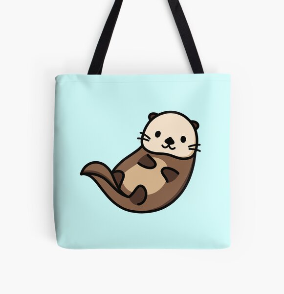 Otter All Over Print Tote Bag
