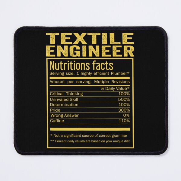 Item preview, Cool Textile engineer Funny Nutrition Facts Mens Womens Christmas Fathers Days Gift, Textile engineer Nutrition Facts designed and sold by xlnv.