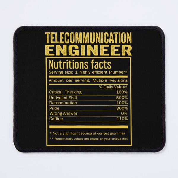 Item preview, Cool Telecommunications engineer Funny Nutrition Facts Mens Womens Christmas Fathers Days Gift, Telecommunications engineer Nutrition Facts designed and sold by xlnv.