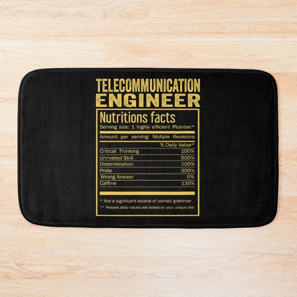 Item preview, Cool Telecommunications engineer Funny Nutrition Facts Mens Womens Christmas Fathers Days Gift, Telecommunications engineer Nutrition Facts designed and sold by xlnv.