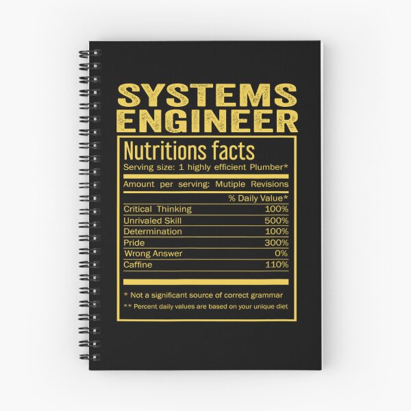 Item preview, Cool systems engineer Funny Nutrition Facts Mens Womens Christmas Fathers Days Gift, systems engineer Nutrition Facts designed and sold by xlnv.